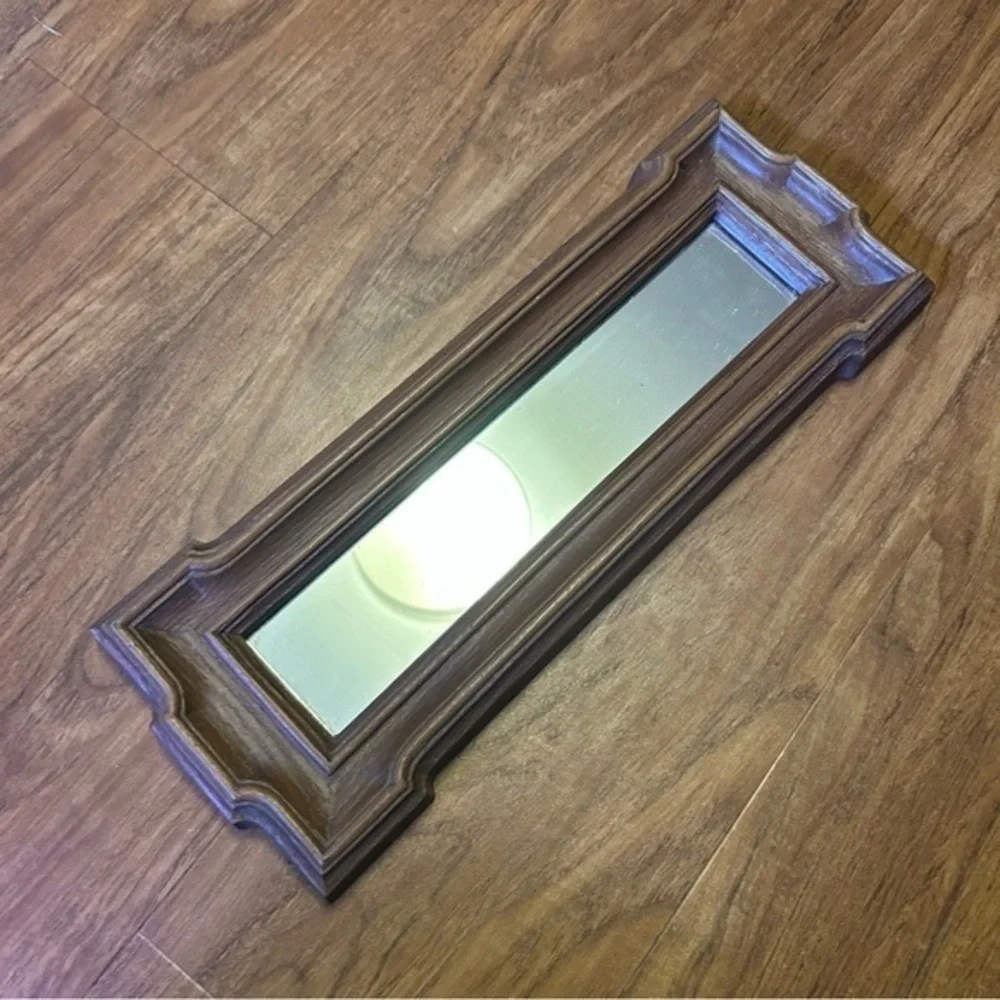 Elegant Brown Framed Wall Mirror Homeco made in Usa vintage